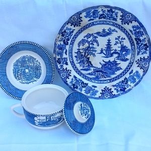 Antique/vintage glass dish lot